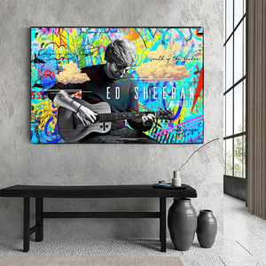 Ed Sheeran Singer Canvas Wall Art-Wall Posters