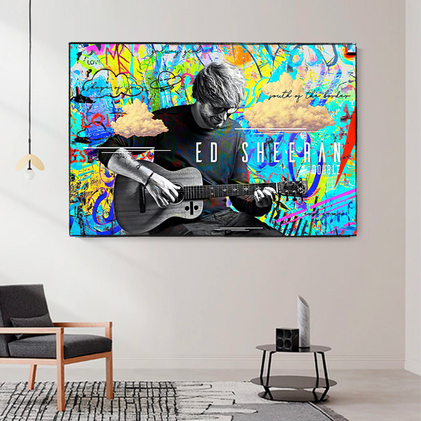 Ed Sheeran Singer Canvas Wall Art-Wall Posters