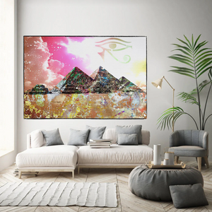 Egyptian Pyramids Canvas Wall Art - Authentic Décor-Wall Posters
