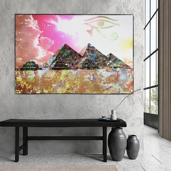 Egyptian Pyramids Canvas Wall Art - Authentic Décor-Wall Posters