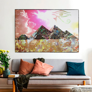 Egyptian Pyramids Canvas Wall Art - Authentic Décor-Wall Posters