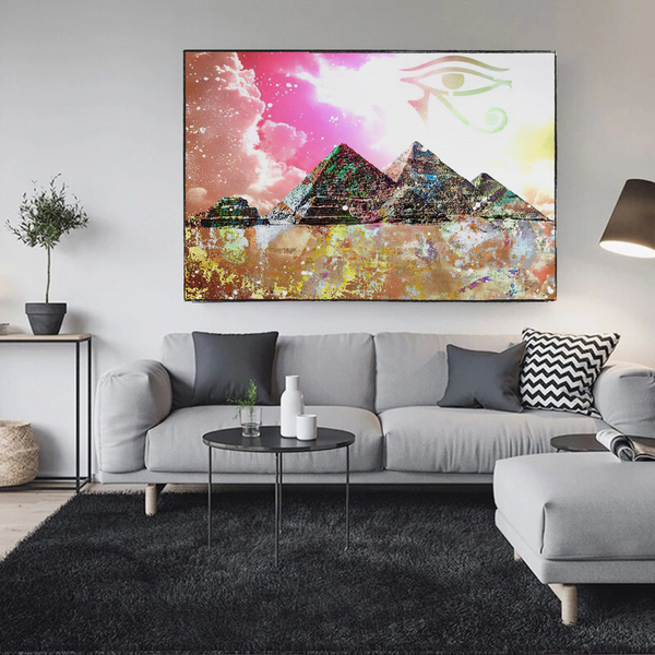 Egyptian Pyramids Canvas Wall Art - Authentic Décor-Wall Posters