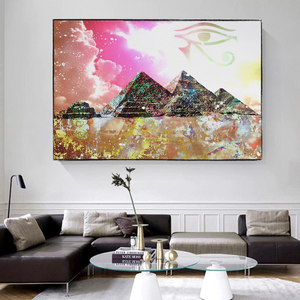Egyptian Pyramids Canvas Wall Art - Authentic Décor-Wall Posters
