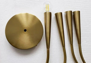 Electroplated Minimalist Ceiling Chandelier-Ceiling Chandelier