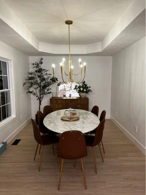 Electroplated Minimalist Ceiling Chandelier-Ceiling Chandelier