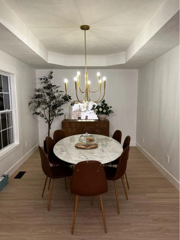 Electroplated Minimalist Ceiling Chandelier-Ceiling Chandelier