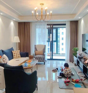 Electroplated Minimalist Ceiling Chandelier-Ceiling Chandelier