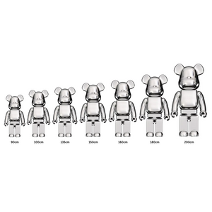 Электропластиковая многоцветная статуя Bearbrick большая