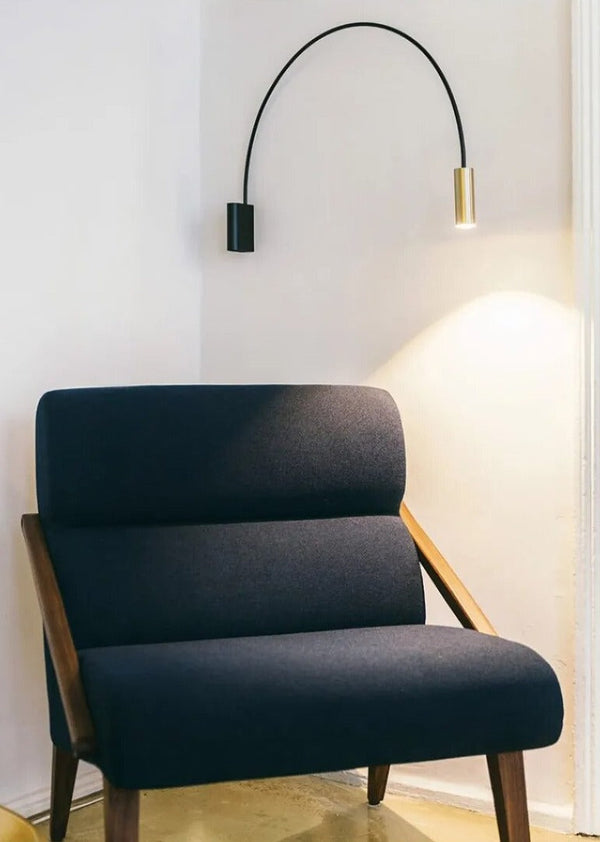 Elegant Gold Arched LED Wall Sconce - Illuminate in Style-Wall Lights