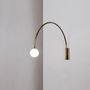 Elegant Gold Arched LED Wall Sconce - Illuminate in Style-Wall Lights