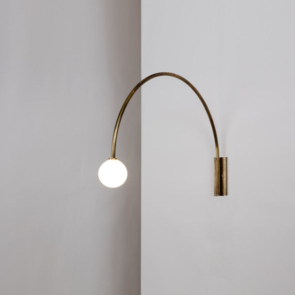 Elegant Gold Arched LED Wall Sconce - Illuminate in Style-Wall Lights