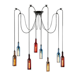 Elevate Your Decor with the Wine Bottle Creative LED Pendant Light-Pendant Lights