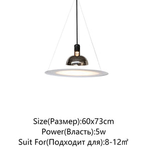 Elevate Your Space with the Flying Saucer Nordic Pendant Light-Pendant Lights