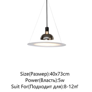 Elevate Your Space with the Flying Saucer Nordic Pendant Light-Pendant Lights