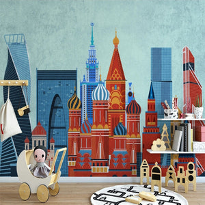 Enchanting Aladdin's Castle Nursery Wallpaper-Kids Room Wallpaper