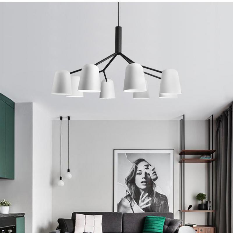 Everly White Chandelier - Illuminate Your Space-Ceiling Chandelier