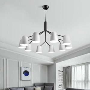 Everly White Chandelier - Illuminate Your Space-Ceiling Chandelier