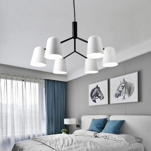 Everly White Chandelier - Illuminate Your Space-Ceiling Chandelier
