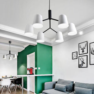 Everly White Chandelier - Illuminate Your Space-Ceiling Chandelier
