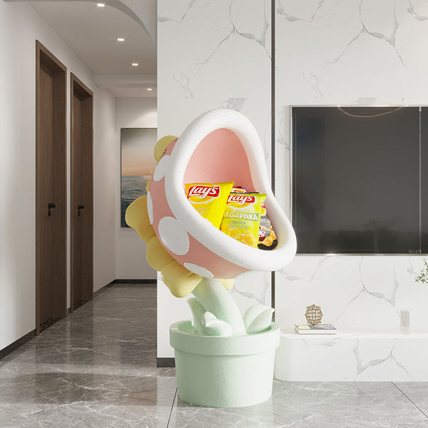 Exclusive Mario Flower Statue Standing Ornament-Statue & Ornaments