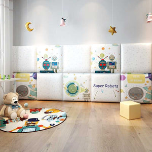 Exploring Astronaut Kids Wall Padded Safety Cushions-Anti Collision Padded Wall Stickers