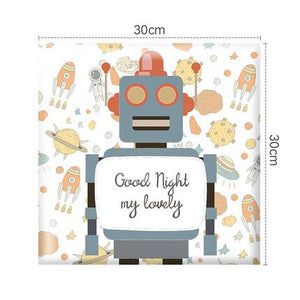 Exploring Astronaut Kids Wall Padded Safety Cushions-Anti Collision Padded Wall Stickers