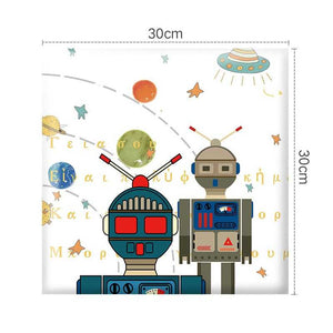Exploring Astronaut Kids Wall Padded Safety Cushions-Anti Collision Padded Wall Stickers