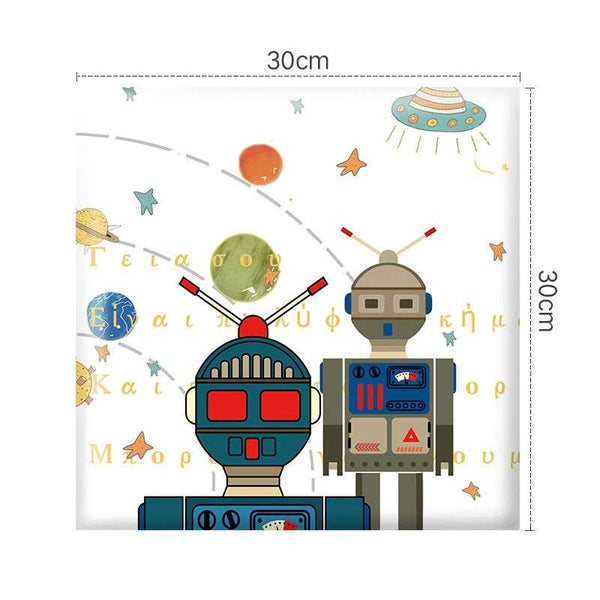 Exploring Astronaut Kids Wall Padded Safety Cushions-Anti Collision Padded Wall Stickers