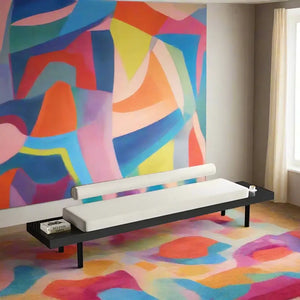 Extra-Long Wooden Shoe Bench – Upholstered Entryway Seating-Bench