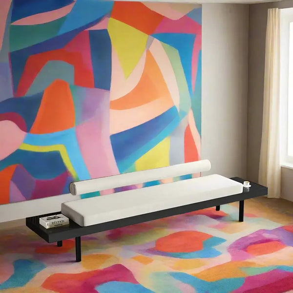 Extra-Long Wooden Shoe Bench – Upholstered Entryway Seating-Bench