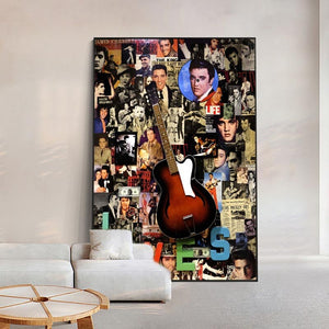 Famous Singer Elvis Canvas Wall Art-Wall Posters