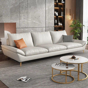 Faux Leather Designer Plaza Sofa Set-Sofa Set