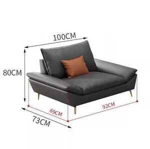 Faux Leather Designer Plaza Sofa Set-Sofa Set