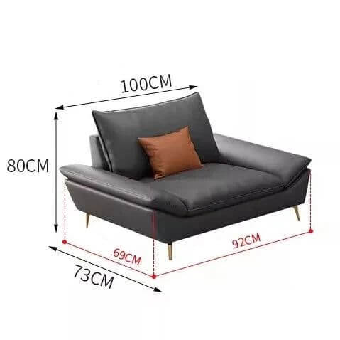 Faux Leather Designer Plaza Sofa Set-Sofa Set