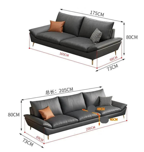 Faux Leather Designer Plaza Sofa Set-Sofa Set
