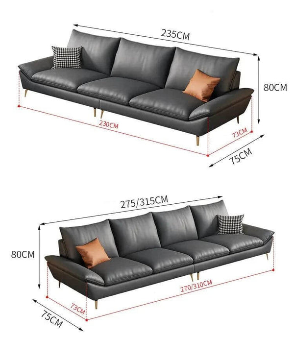 Faux Leather Designer Plaza Sofa Set-Sofa Set