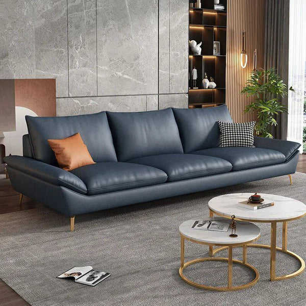 Faux Leather Designer Plaza Sofa Set-Sofa Set