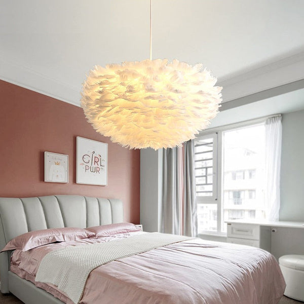 Feather Chandelier: Exquisite Lighting Fixture-Ceiling Chandelier