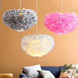 Feather Chandelier: Exquisite Lighting Fixture-Ceiling Chandelier