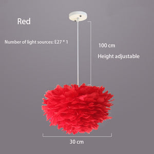 Feather Chandelier: Exquisite Lighting Fixture-Ceiling Chandelier