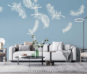 Feathers Wallpaper Murals: Transform Your Space Instantly-Flower & Leaf Wallpaper