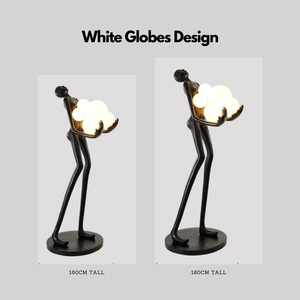 Fiberglass Resin Human Shaped Floor Lamp-Floor Lamp