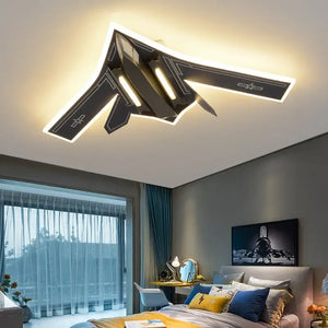Fighter Jet Airforce One Ceiling Light for Kids Room-Kids Room Nursery Lighting