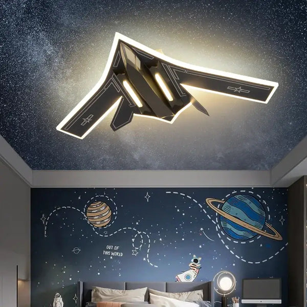 Fighter Jet Airforce One Ceiling Light for Kids Room-Kids Room Nursery Lighting
