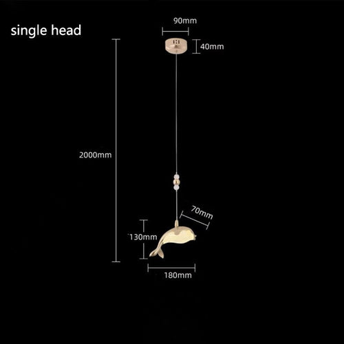 Fish Pendant Chandelier Lighting: Stylish and Unique Design-Chandeliers