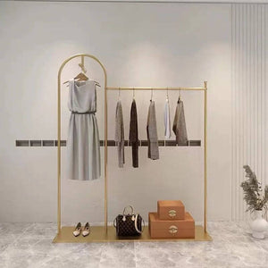 Floor Standing Metal Coat Rack Organiser-Drying Racks & Hangers