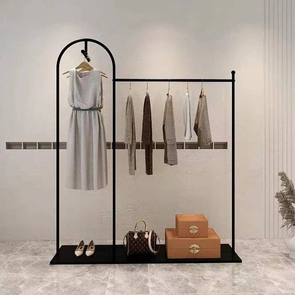 Floor Standing Metal Coat Rack Organiser-Drying Racks & Hangers