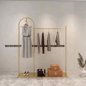Floor Standing Metal Coat Rack Organiser-Drying Racks & Hangers