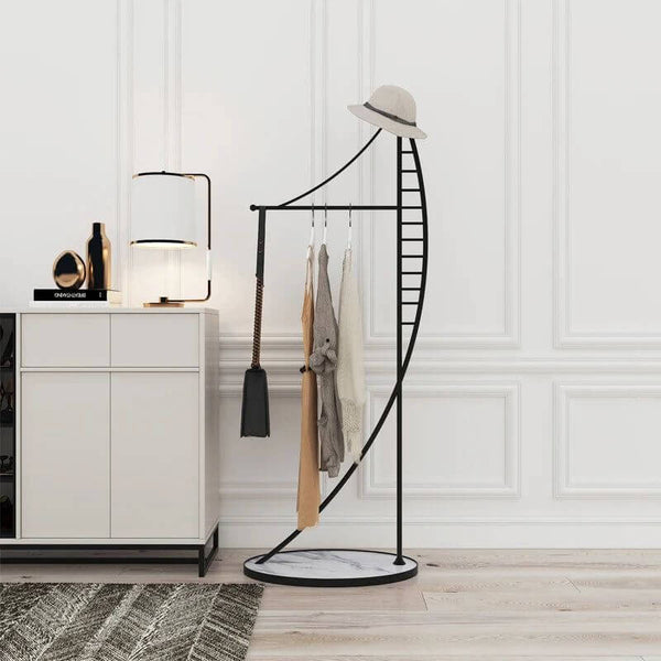 Floor Standing Spiral Storage Entrance Coat Rack-Drying Racks & Hangers