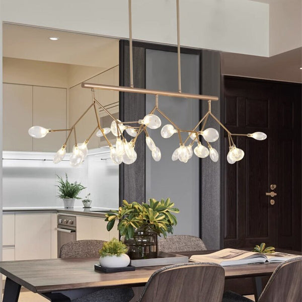 Floral Branches Chandelier: Elegant and Decorative Lighting-Kitchen Island